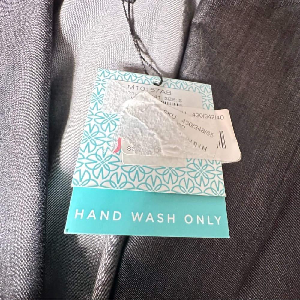 Ming Wang Silver Double-Breasted Blazer